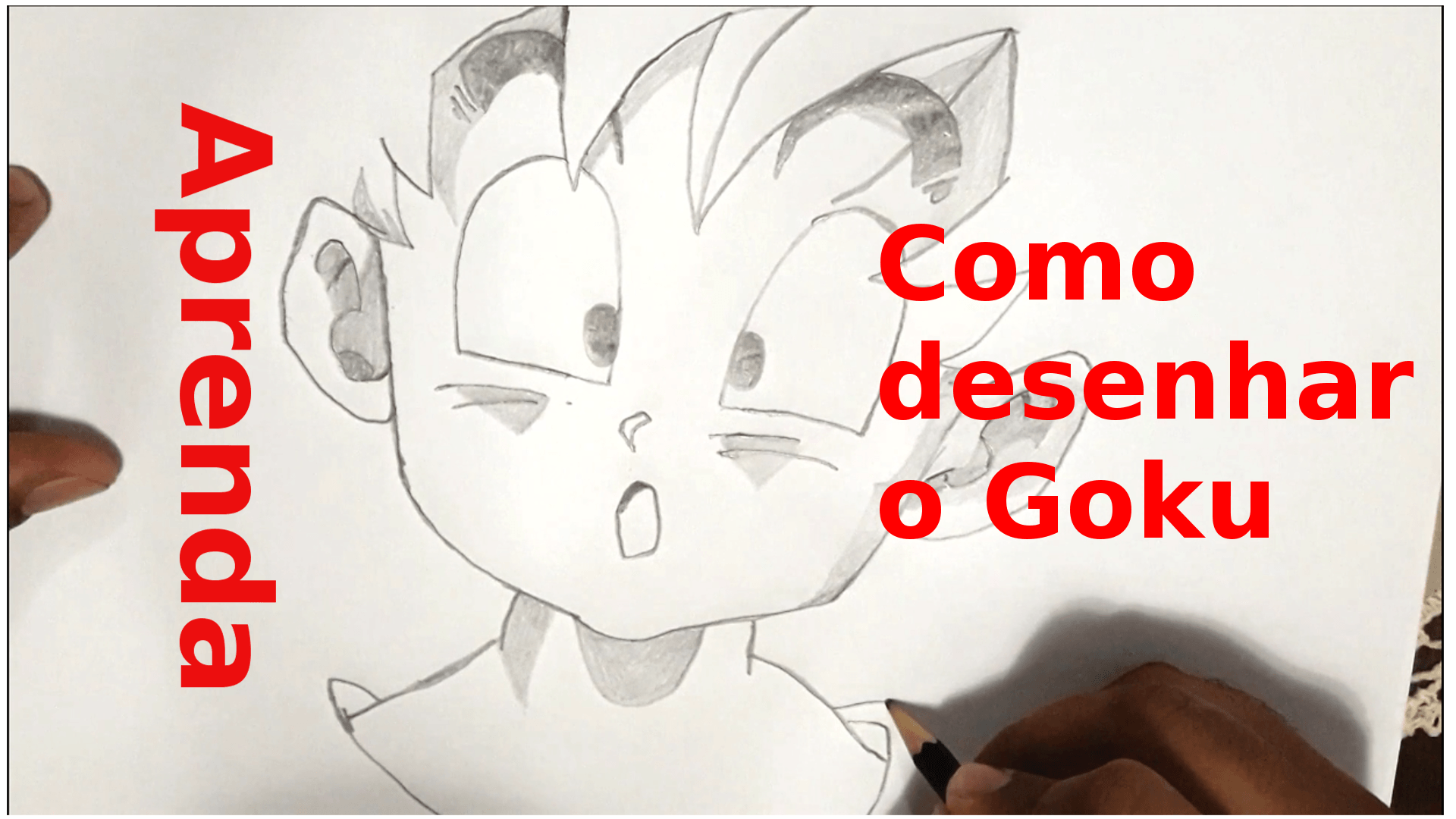 Aprender Como Desenhar O Cabelo Do Goku É FÁCIL ASSIM 😲😲 