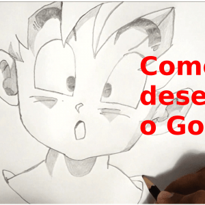 Como desenhar o goku! Passo a passo em vídeo aula.