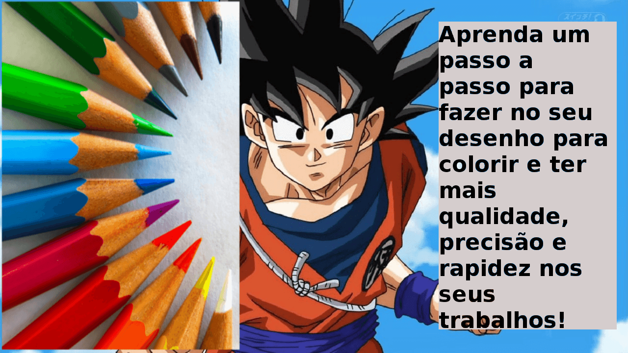 TUTORIAL Como COLORIR PELE  Son Goku Dragon Ball Super 