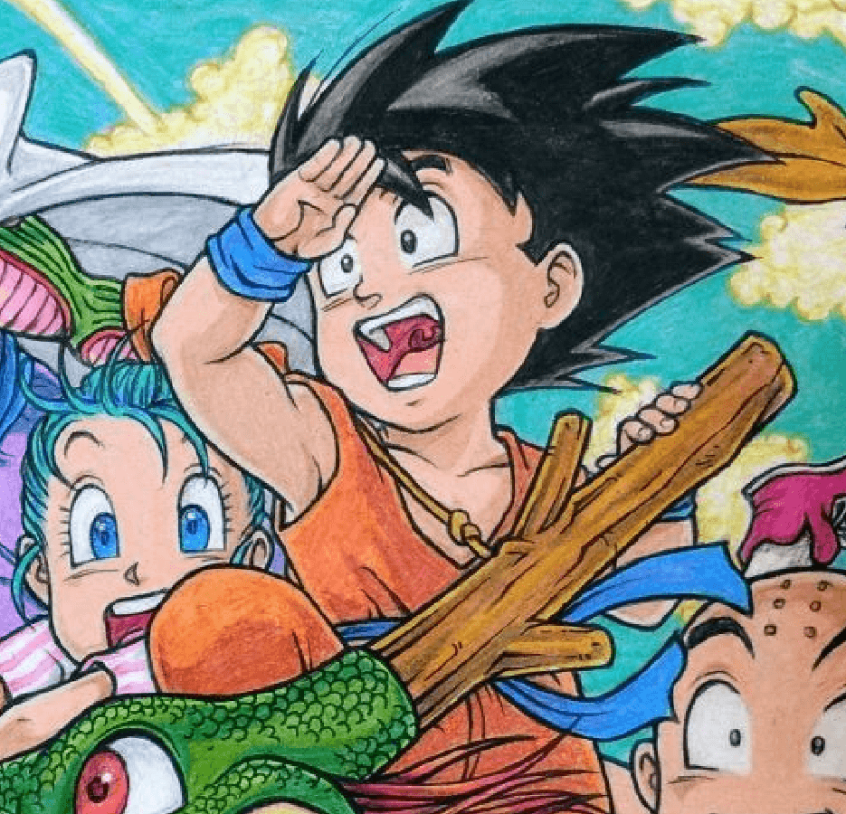 Goku 1 - Lápis de colorir! Qual a melhor escolha para pintar?