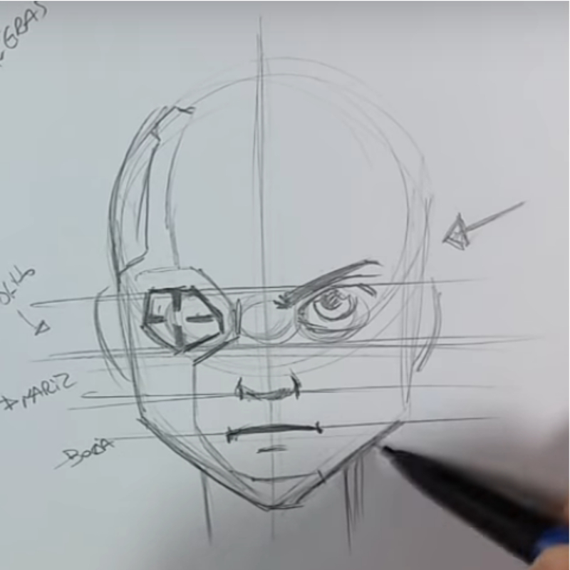 como desenhar personagem 2 - Aprenda como desenhar rosto num passo a passo simples