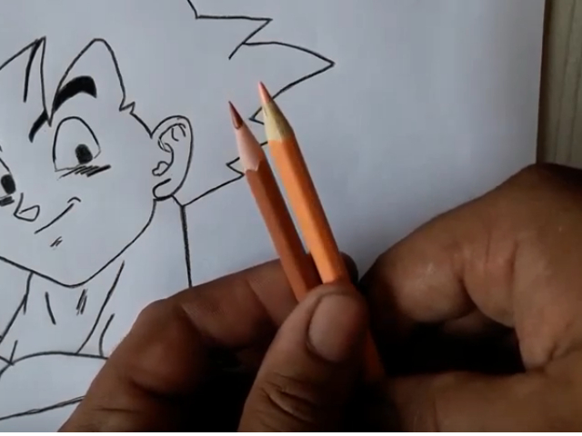 Como Desenhar Mangá - Pintura de Cabelo (lápis de cor) 