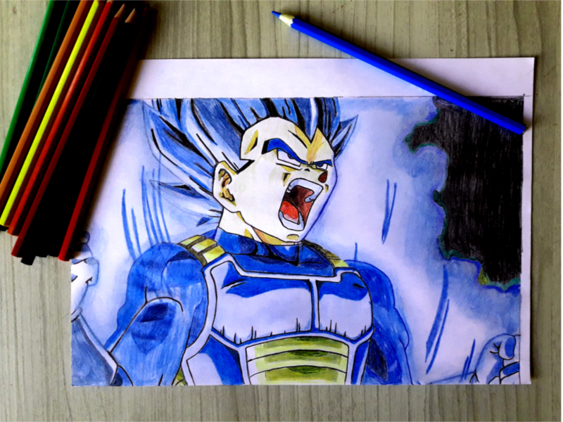 vegeta transformado foto - Colorir desenhos! Aprenda um passo a passo para ter mais qualidade, precisão e rapidez nos seus trabalhos!