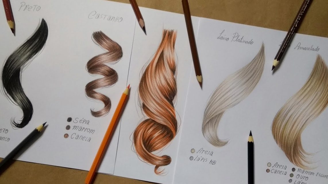 como desenhar cabelo